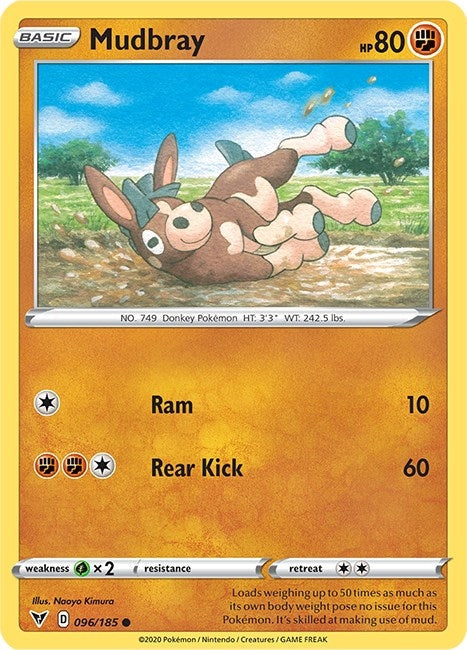 Image for Mudbray (096/185) (SWSH04: Vivid Voltage) - Pokemon