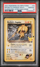 ROCKET'S ZAPDOS - CELEBRATIONS CLASSIC COLLECTION - PSA 10 Pokemon Single