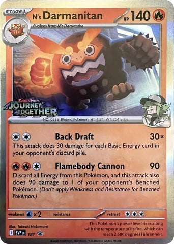 Image for N's Darmanitan - 181 (Prerelease) (181) (SV: Scarlet & Violet Promo Cards) - Pokemon