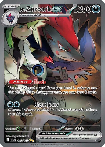 Image for N's Zoroark ex (185/159) (SV09: Journey Together) - Pokemon