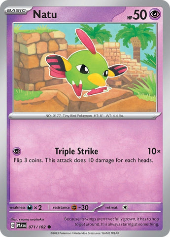 Image for Natu (071/182) (SV04: Paradox Rift) - Pokemon