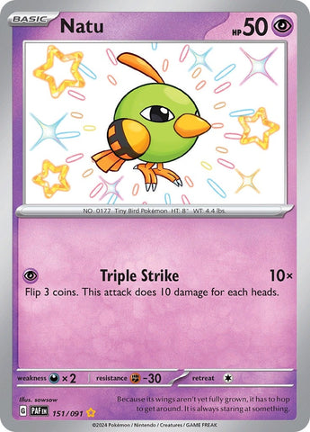 Image for Natu (151/091) (SV: Paldean Fates) - Pokemon