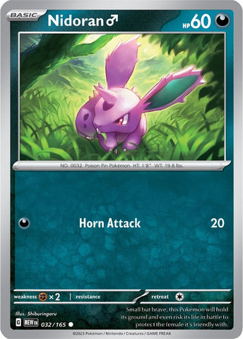Image for Nidoran M (032/165) (SV: Scarlet & Violet 151) - Pokemon