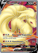 Image for Ninetales V (Full Art) (177/192) (SWSH02: Rebel Clash) - Pokemon