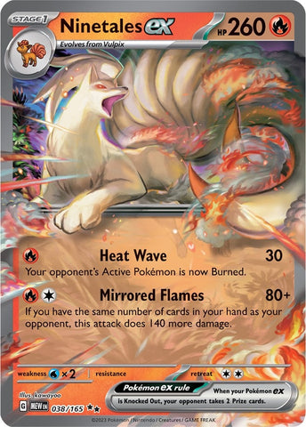 Image for Ninetales ex (038/165) (SV: Scarlet & Violet 151) - Pokemon