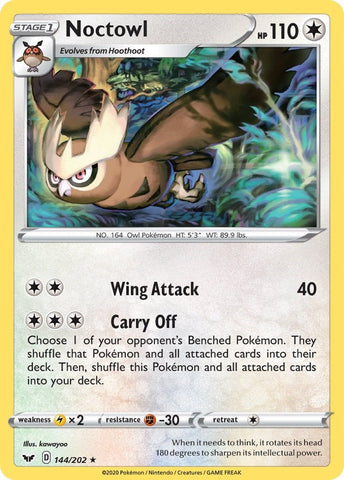 Image for Noctowl (144/202) (SWSH01: Sword & Shield Base Set) - Pokemon