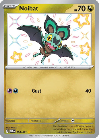 Image for Noibat (194/091) (SV: Paldean Fates) - Pokemon