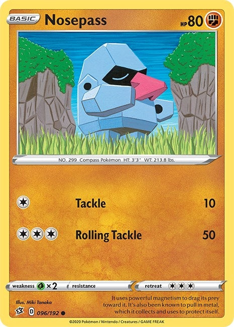 Image for Nosepass (096/192) (SWSH02: Rebel Clash) - Pokemon