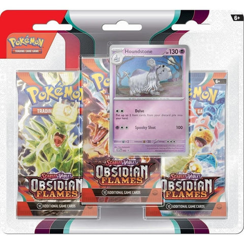 Image for Obsidian Flames 3 Pack Blister [Houndstone] - Pokemon