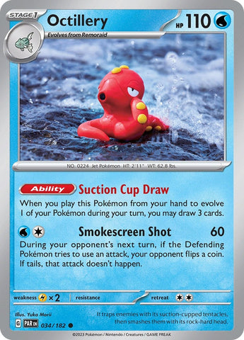 Image for Octillery (034/182) (SV04: Paradox Rift) - Pokemon
