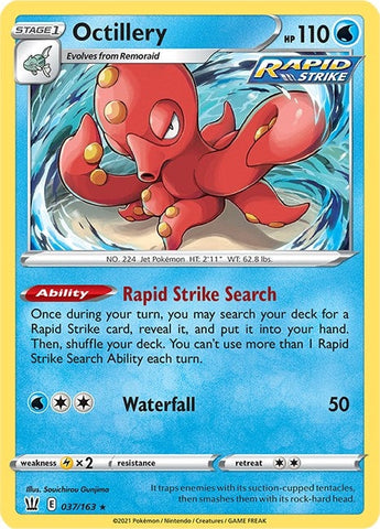 Image for Octillery (037/163) (SWSH05: Battle Styles) - Pokemon