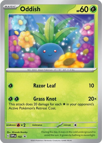Image for Oddish - 102 (102) (SV: Scarlet & Violet Promo Cards) - Pokemon