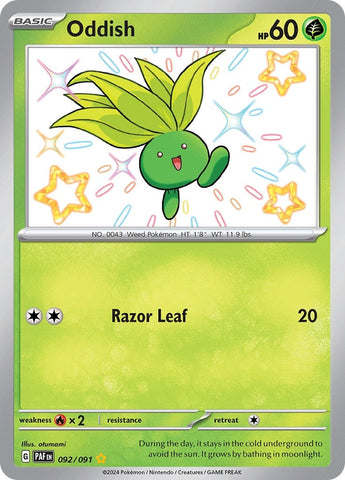 Image for Oddish (092/091) (SV: Paldean Fates) - Pokemon