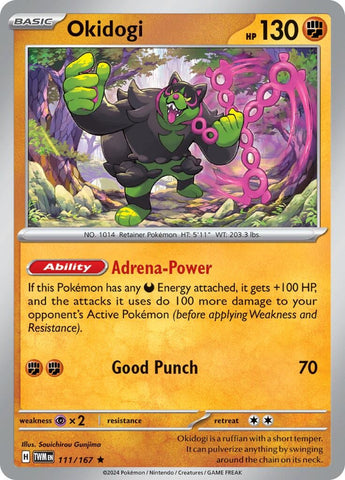 Image for Okidogi (111/167) (SV06: Twilight Masquerade) - Pokemon