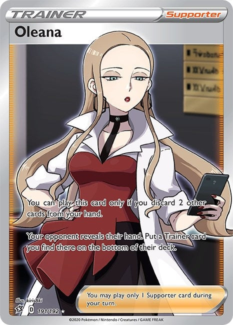 Image for Oleana (Full Art) (191/192) (SWSH02: Rebel Clash) - Pokemon