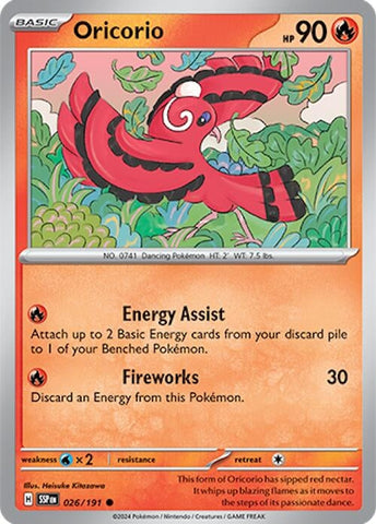 Image for Oricorio (026/191) (SV08: Surging Sparks) - Pokemon