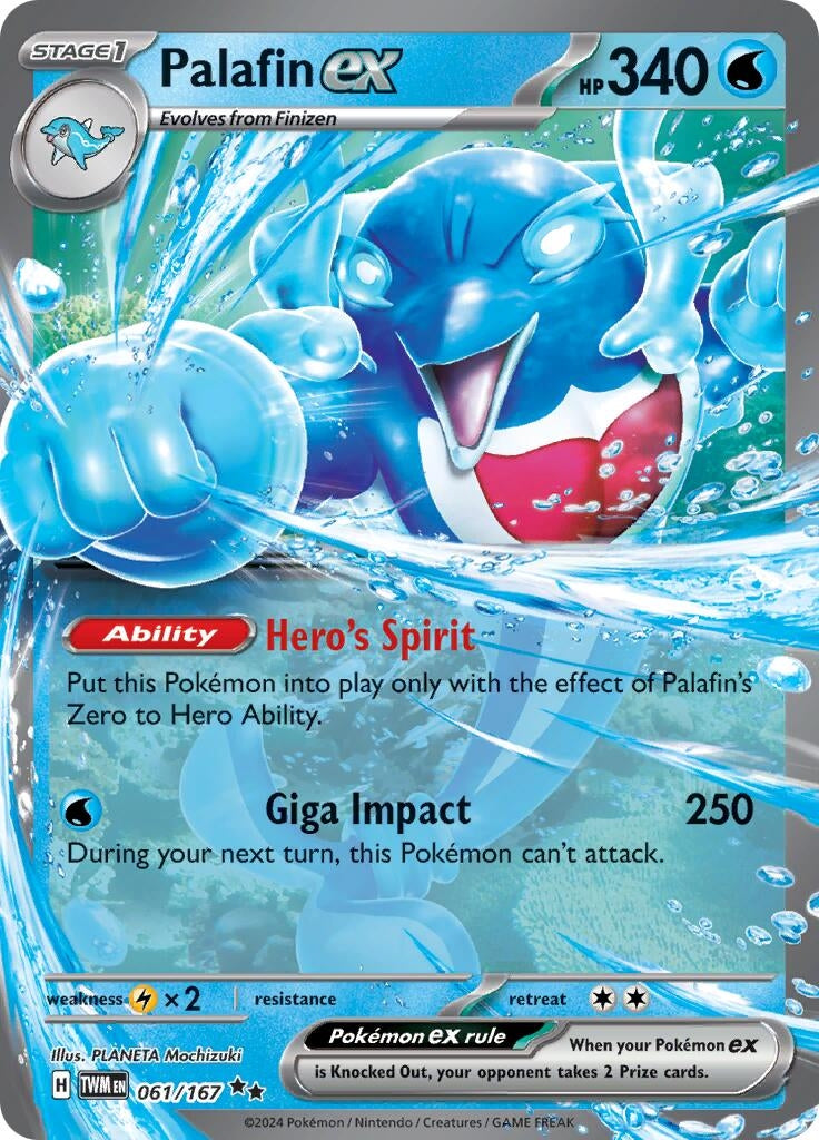 Image for Palafin ex (061/167) (SV06: Twilight Masquerade) - Pokemon