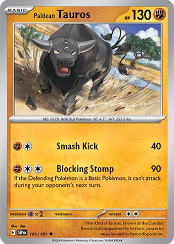Image for Paldean Tauros (101/191) (SV08: Surging Sparks) - Pokemon