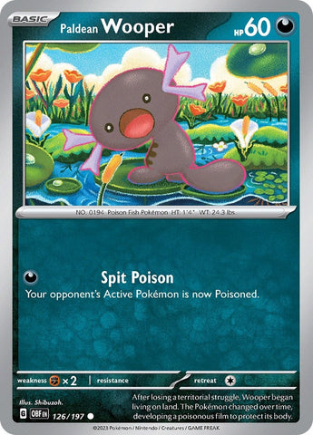 Image for Paldean Wooper (126/197) (SV03: Obsidian Flames) - Pokemon