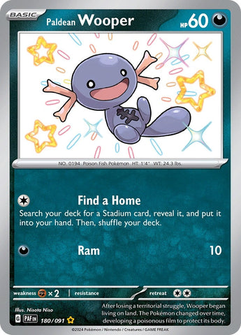 Image for Paldean Wooper (180/091) (SV: Paldean Fates) - Pokemon