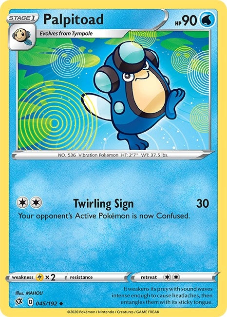 Image for Palpitoad (045/192) (SWSH02: Rebel Clash) - Pokemon