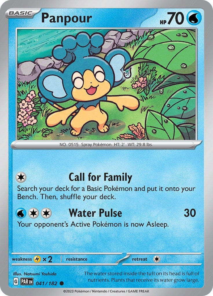 Image for Panpour (041/182) (SV04: Paradox Rift) - Pokemon