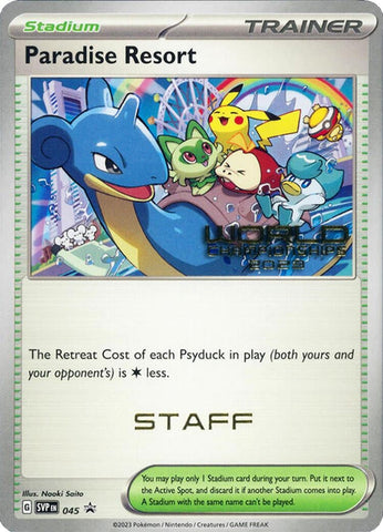 Image for Paradise Resort - 045 (World Championships 2023) [Staff] (045) (SV: Scarlet & Violet Promo Cards) - Pokemon