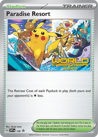 Image for Paradise Resort - 150 (World Championships 2024) (150) (SV: Scarlet & Violet Promo Cards) - Pokemon