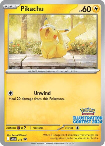 Image for Pikachu - 214 (Illustration Contest 2024) (214) (SV: Scarlet & Violet Promo Cards) - Pokemon