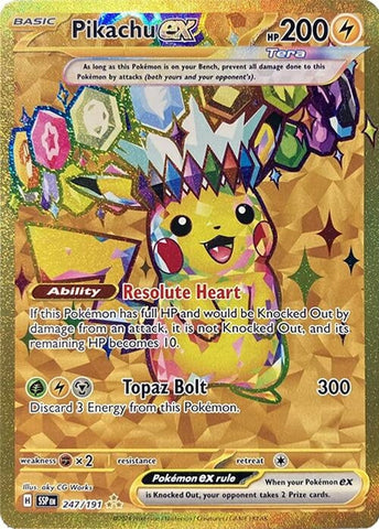 Image for Pikachu ex (247/191) (SV08: Surging Sparks) - Pokemon