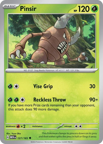 Image for Pinsir (127/165) (SV: Scarlet & Violet 151) - Pokemon