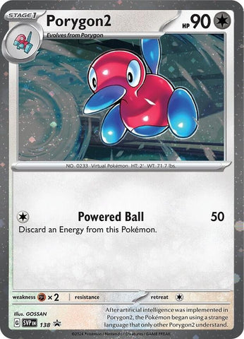 Image for Porygon2 - 138 (Cosmos Holo) (138) (SV: Scarlet & Violet Promo Cards) - Pokemon