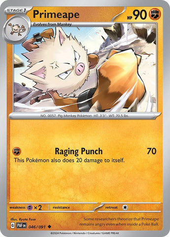 Image for Primeape (046/091) (SV: Paldean Fates) - Pokemon
