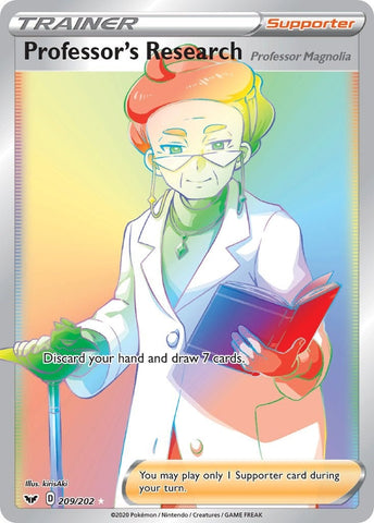 Image for Professor's Research (Secret) (209/202) (SWSH01: Sword & Shield Base Set) - Pokemon