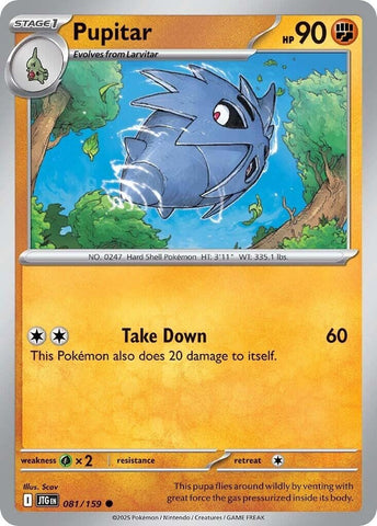 Image for Pupitar (081/159) (SV09: Journey Together) - Pokemon