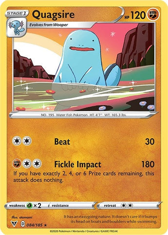 Image for Quagsire (084/185) (SWSH04: Vivid Voltage) - Pokemon