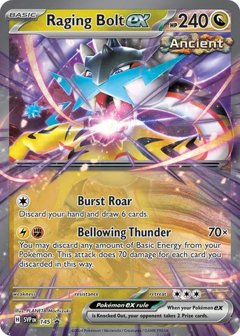 Image for Raging Bolt ex - 145 (145) (SV: Scarlet & Violet Promo Cards) - Pokemon