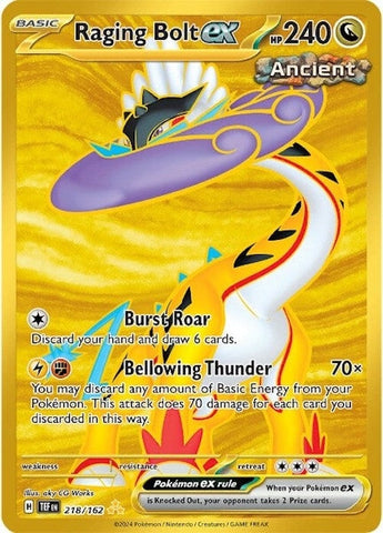 Image for Raging Bolt ex (218/162) (SV05: Temporal Forces) - Pokemon