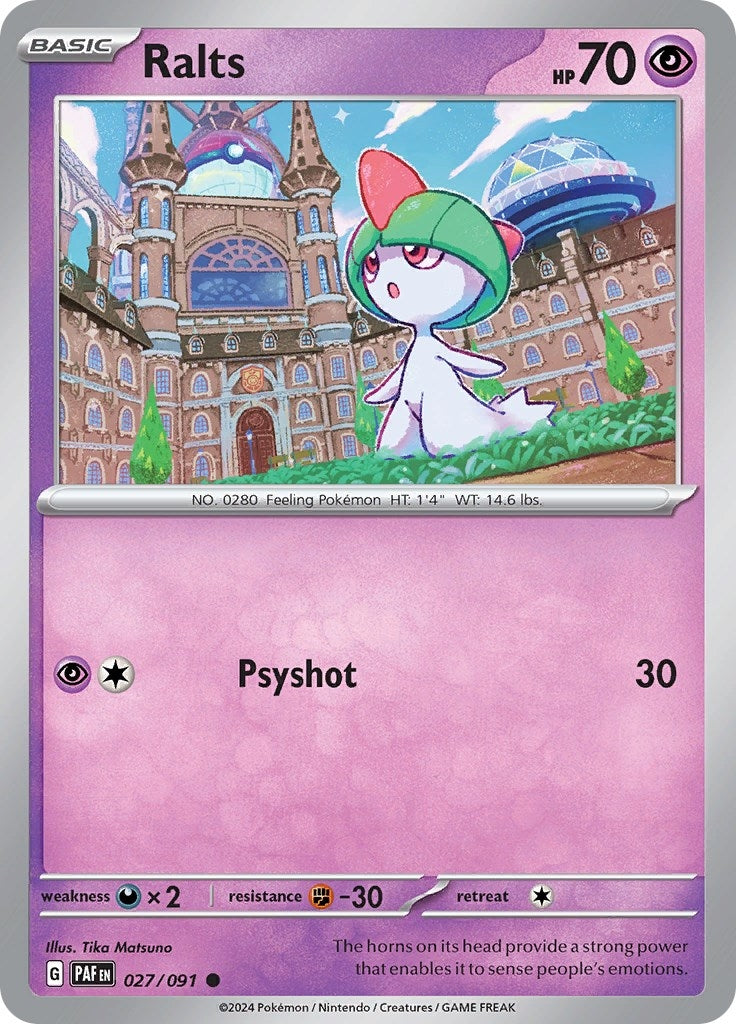 Image for Ralts (027/091) (SV: Paldean Fates) - Pokemon