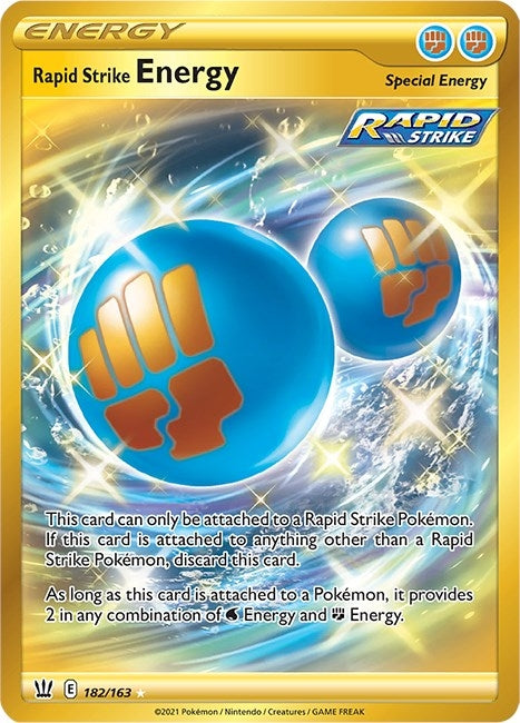 Image for Rapid Strike Energy (Secret) (182/163) (SWSH05: Battle Styles) - Pokemon