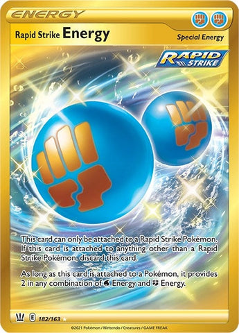 Image for Rapid Strike Energy (Secret) (182/163) (SWSH05: Battle Styles) - Pokemon