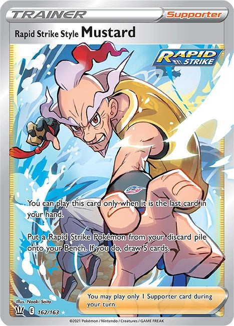 Image for Rapid Strike Style Mustard (Full Art) (162/163) (SWSH05: Battle Styles) - Pokemon