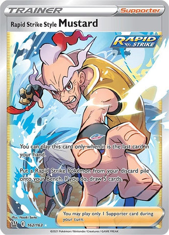 Image for Rapid Strike Style Mustard (Full Art) (162/163) (SWSH05: Battle Styles) - Pokemon