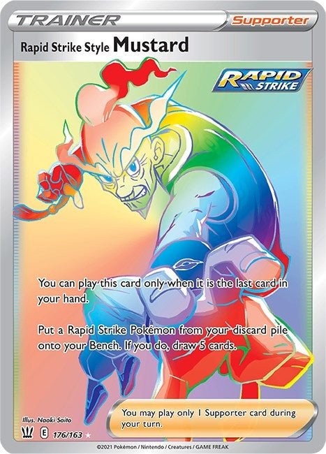 Image for Rapid Strike Style Mustard (Secret) (176/163) (SWSH05: Battle Styles) - Pokemon