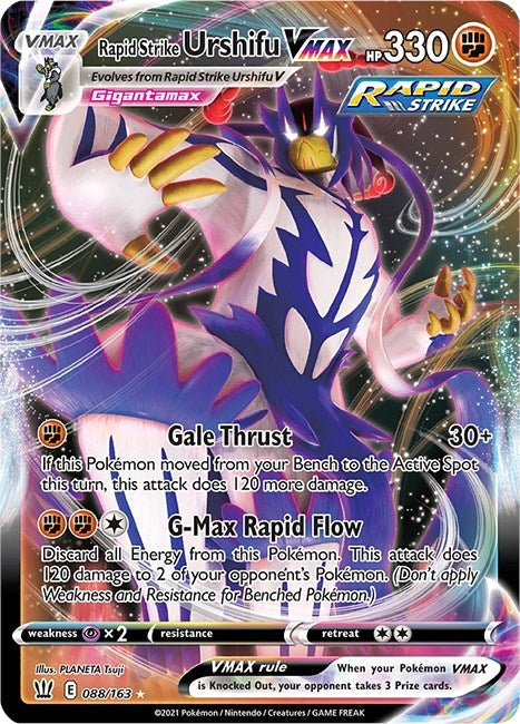 Image for Rapid Strike Urshifu VMAX (088/163) (SWSH05: Battle Styles) - Pokemon