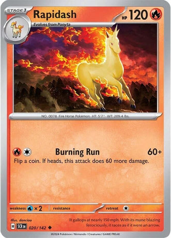 Image for Rapidash (020/142) (SV07: Stellar Crown) - Pokemon