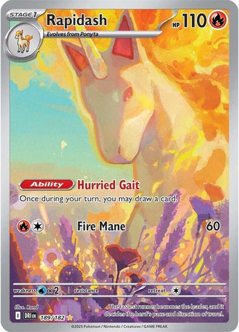 Image for Rapidash (189/182) (SV10: Destined Rivals) - Pokemon
