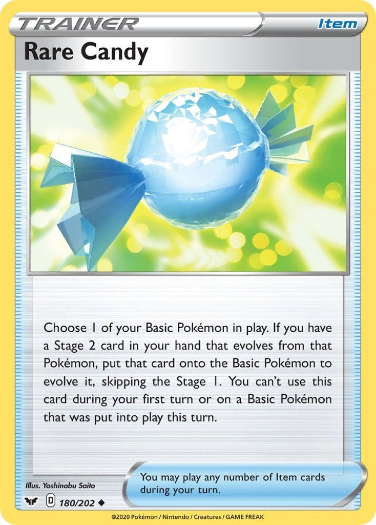 Image for Rare Candy (180/202) (SWSH01: Sword & Shield Base Set) - Pokemon