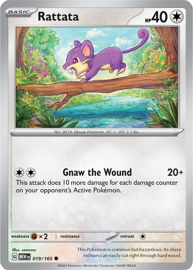 Image for Rattata (019/165) (SV: Scarlet & Violet 151) - Pokemon