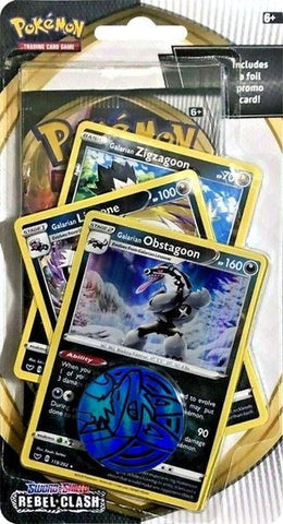 Image for Rebel Clash Premium Checklane Blister [Galarian Obstagoon] - Pokemon